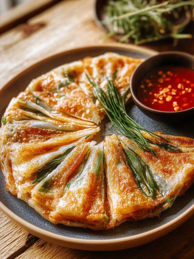 Korean Scallion Pancake (Pajeon): Snack Viral Korea Wajib Dicoba