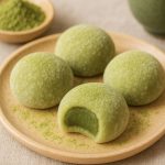 tampilan mochi bites rasa matcha