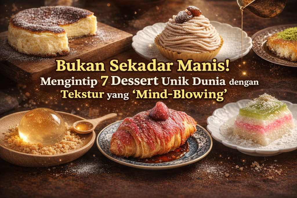 Bukan Sekadar Manis! Mengintip 7 Dessert Unik Dunia dengan Tekstur yang 'Mind-Blowing'