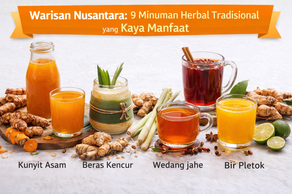Warisan Nusantara: 9 Minuman Herbal Tradisional yang Kaya Manfaat