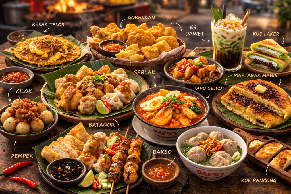 15 Jajanan Kaki Lima Paling Enak: Surga Rasa di Pinggir Jalanan yang Wajib Anda Coba