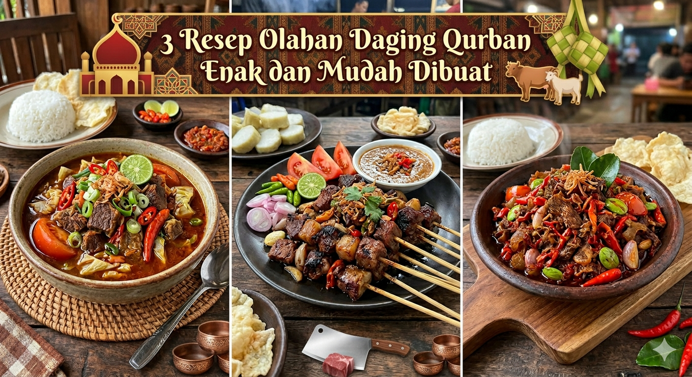 3 Resep Olahan Daging Qurban