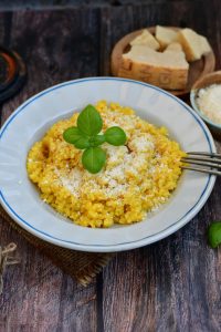 Risotto khas Italia bertekstur lembut dan creamy dengan bahan berkualitas