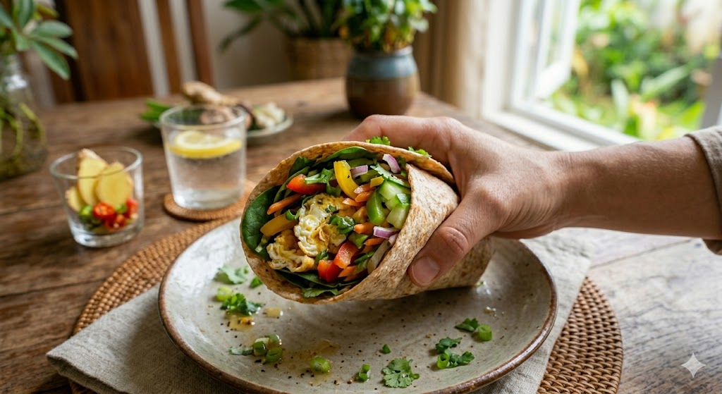 Wrap Sayur dan Telur – Camilan Sehat Anti Bosan