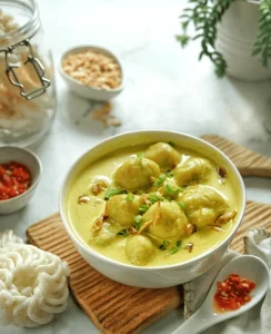 celimpungan makanan khas Palembang kuah santan gurih