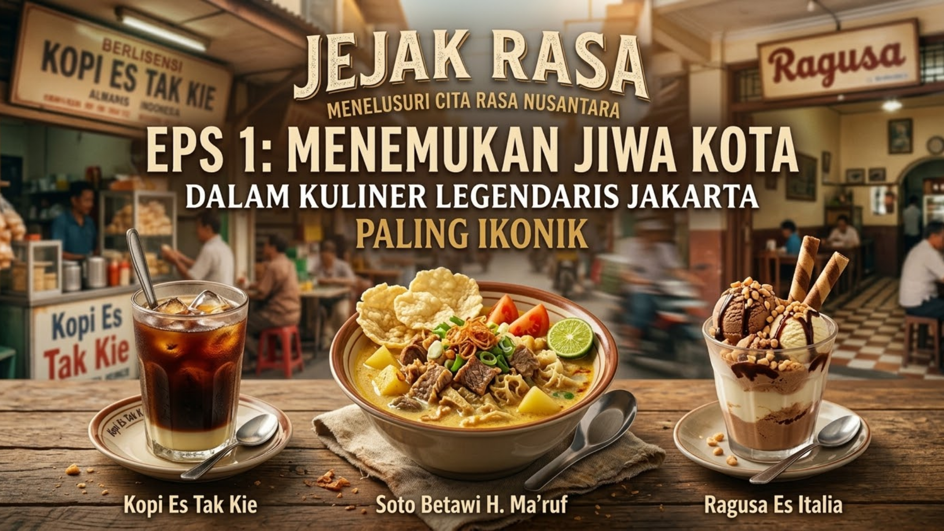 Jejak Rasa Eps 1: Menemukan Jiwa Kota dalam Kuliner Legendaris Jakarta Paling Ikonik