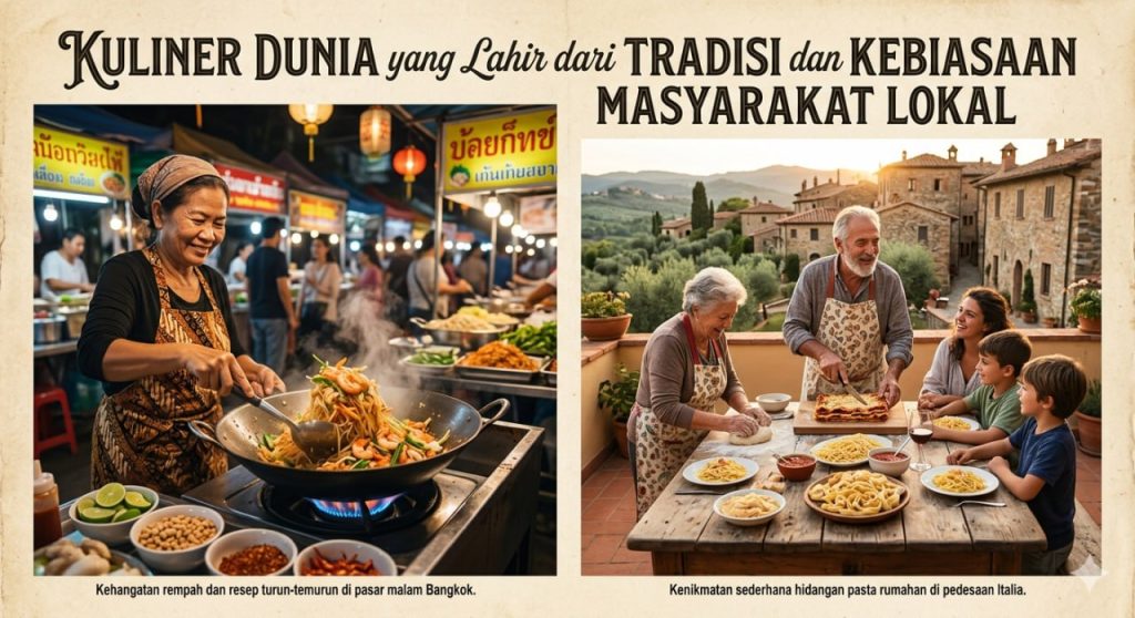 Kuliner Dunia yang Lahir dari Tradisi dan Kebiasaan Masyarakat Lokal: Jejak Rasa yang Abadi