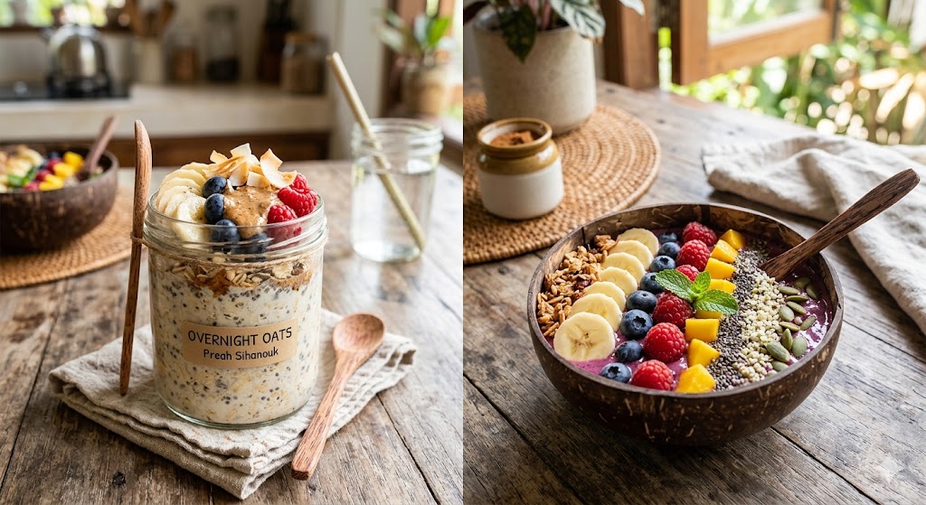 Overnight Oats dan Smoothie Bowl