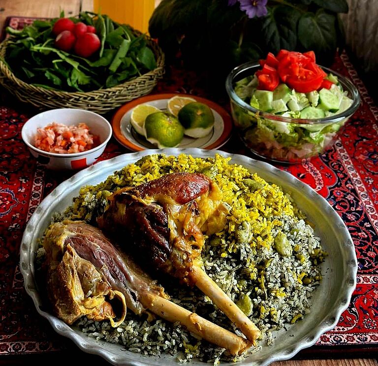 Baghali Polo makanan khas iran