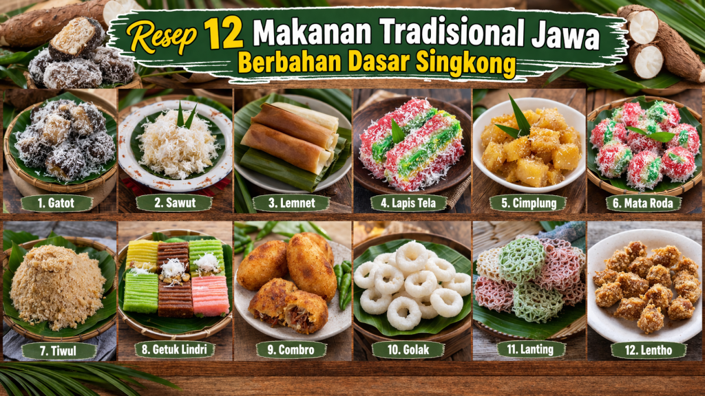 Resep 12 Makanan Tradisional Jawa Berbahan Dasar Singkong