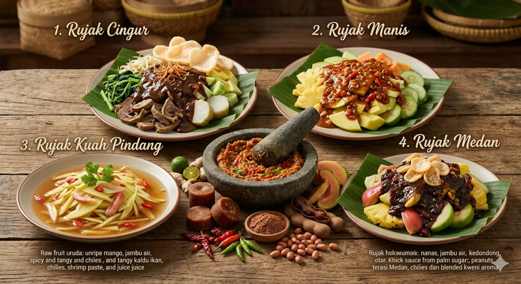 Rahasia Bumbu Autentik Macam-macam Rujak di Indonesia yang Melegenda