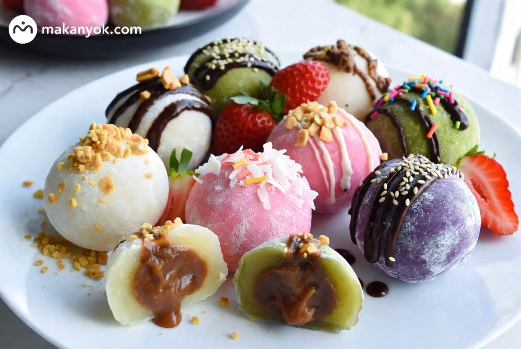 Mochi Bites dengan Topping Berlimpah