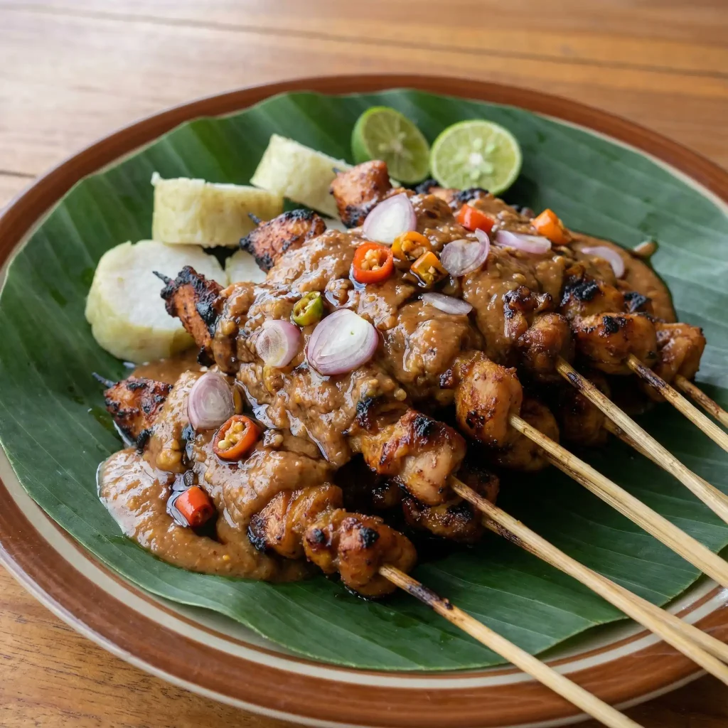 makanan khas madura sate madura bumbu kacang lezat