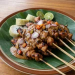 makanan khas madura sate madura bumbu kacang lezat