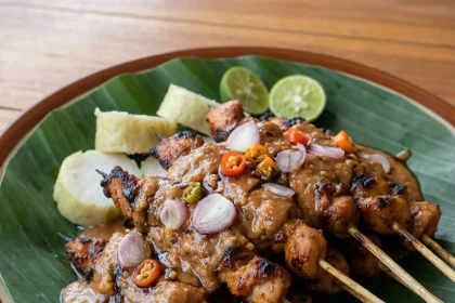 makanan khas madura sate madura bumbu kacang lezat