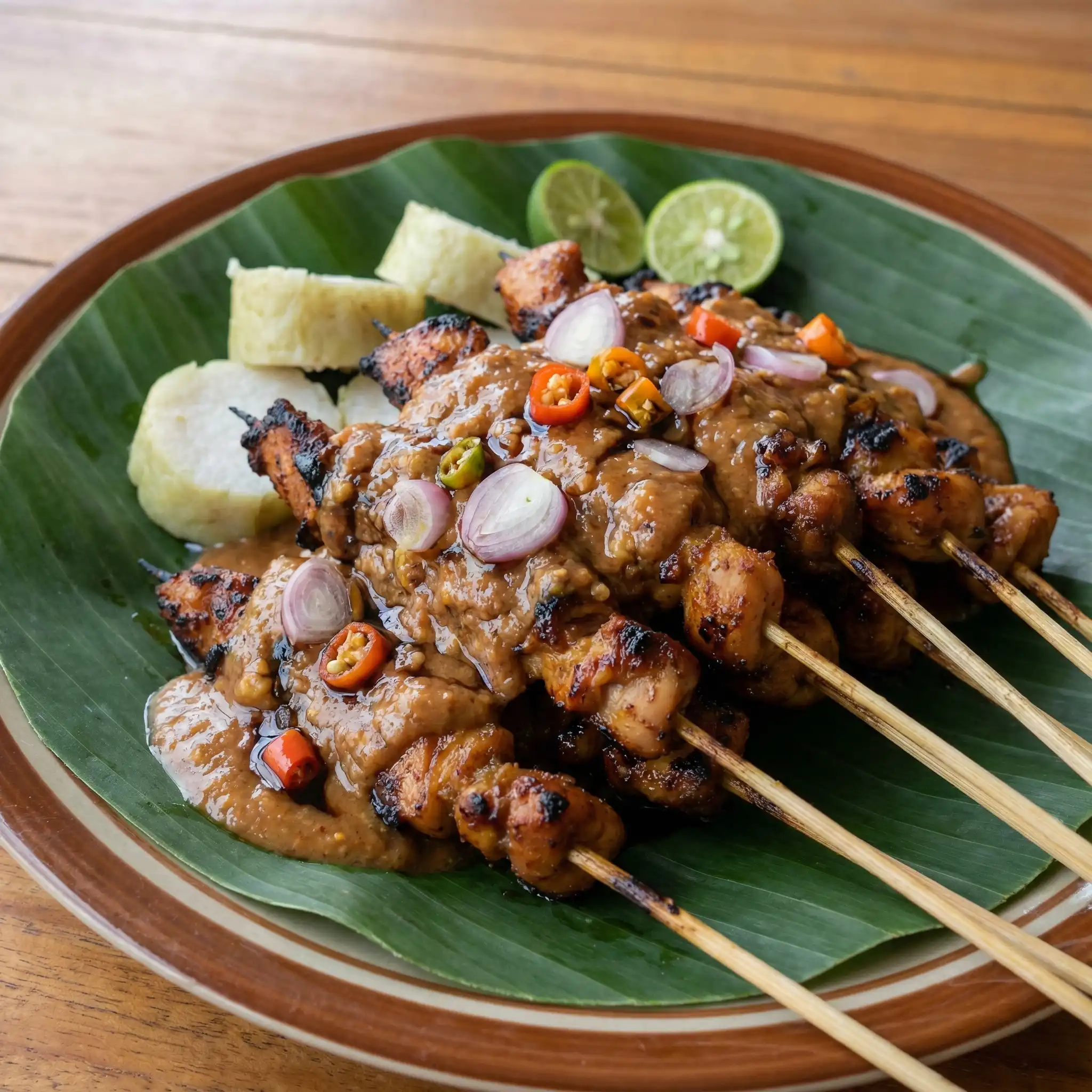 makanan khas madura sate madura bumbu kacang lezat