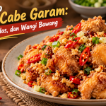 Resep ayam cabe garam yang renyah, gurih, pedas, dan wangi bawang