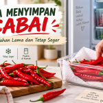 Cara menyimpan cabai agar tahan lama dan tetap segar di kulkas
