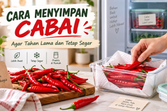Cara menyimpan cabai agar tahan lama dan tetap segar di kulkas