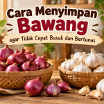 Cara menyimpan bawang merah dan bawang putih agar tidak cepat busuk dan bertunas