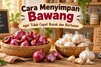 Cara menyimpan bawang merah dan bawang putih agar tidak cepat busuk dan bertunas